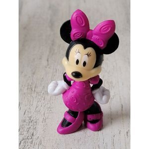 Purple polka dot dress Minnie Mouse mini toy figure